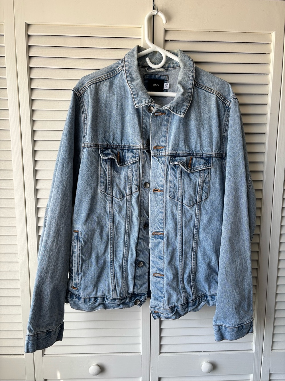 BDG Light Blue Denim Jacket - Men's Relaxed Fit